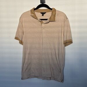 Banana Republic Tan Polo Shirt Soft Cotton Casual